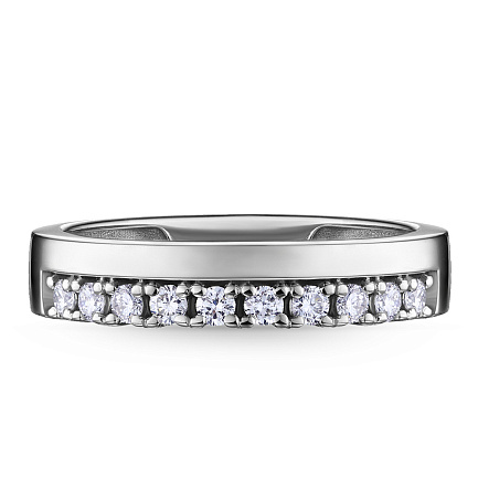 Кольцо из белого золота с бриллиантами