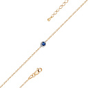 Браслет из красного золота с сапфиром