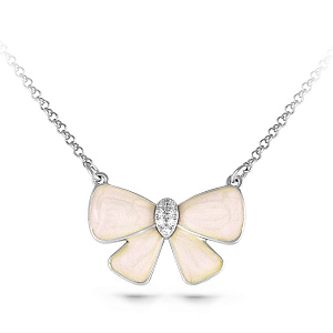 Колье из серебра с фианитами