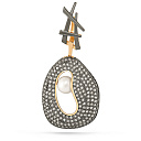 Подвеска из желтого золота с бриллиантами, жемчугом