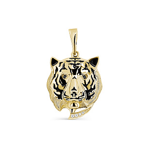 Подвеска из серебра с фианитами