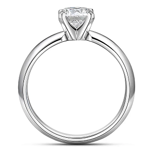 Кольцо из белого золота с бриллиантом