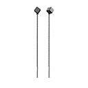 Серьги из серебра с ониксами