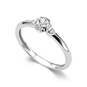 Кольцо из белого золота с бриллиантами