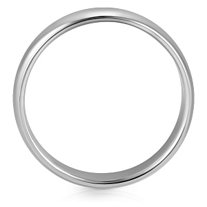 Кольцо обручальное из белого золота