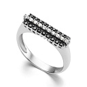 Кольцо из белого золота с бриллиантами