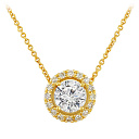 Колье из желтого золота с бриллиантами