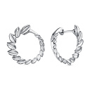 Серьги с английским замком из серебра