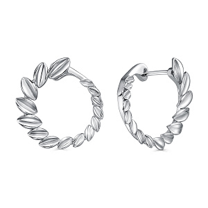 Серьги с английским замком из серебра