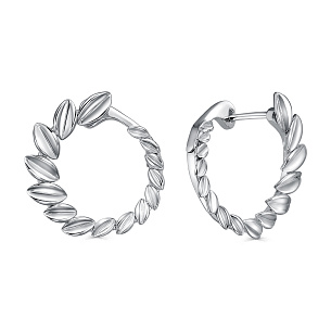 Серьги с английским замком из серебра