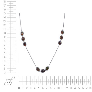 Колье из серебра с опалом