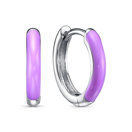 Серьги с английским замком из серебра