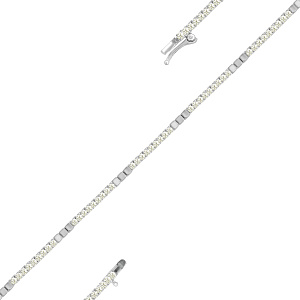 Браслет из белого золота с бриллиантами