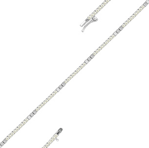 Браслет из белого золота с бриллиантом