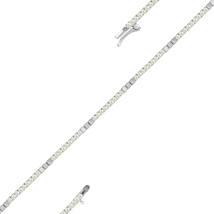 Браслет из белого золота с бриллиантами