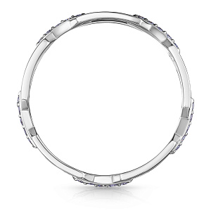 Кольцо из белого золота с бриллиантами