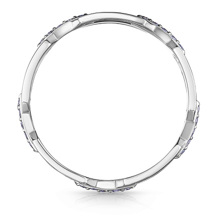 Кольцо из белого золота с бриллиантами