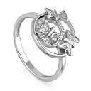 Кольцо из серебра с фианитами