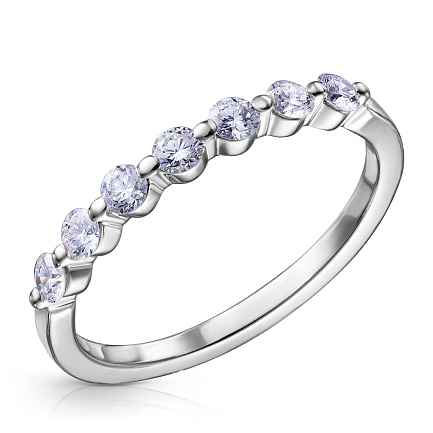 Кольцо из белого золота с бриллиантами