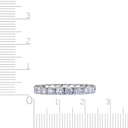 Кольцо из белого золота с бриллиантами