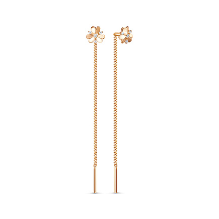 Серьги из красного золота