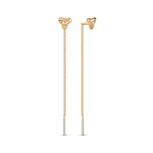 Серьги из красного золота