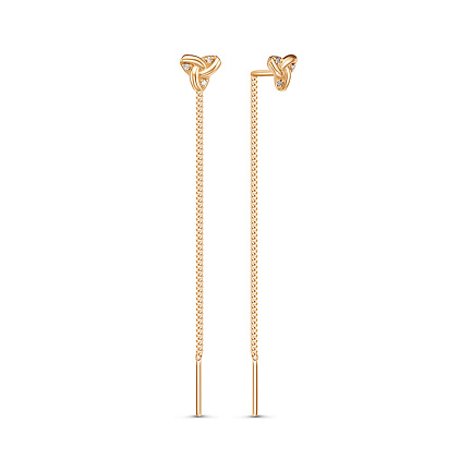 Серьги из красного золота