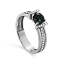 Кольцо из белого золота с бриллиантами