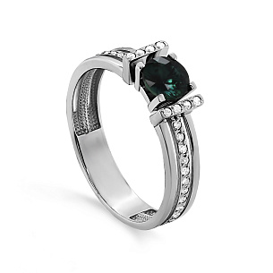 Кольцо из белого золота