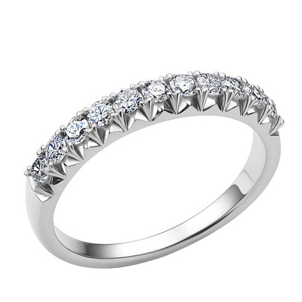 Кольцо из белого золота с бриллиантами