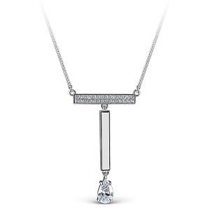 Колье из серебра с фианитами