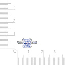 Кольцо из серебра с фианитом