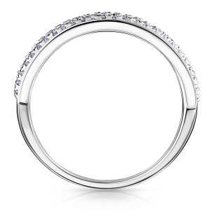 Кольцо из белого золота с сапфиром