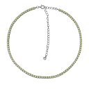 Колье из серебра с фианитом