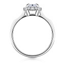 Кольцо из белого золота с бриллиантами