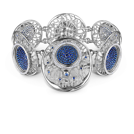 Браслет декоративный из белого золота