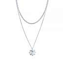 Колье из серебра с фианитом