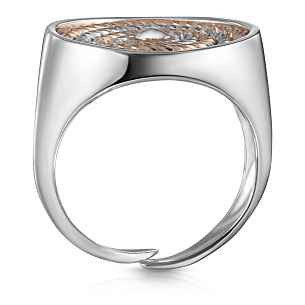 Кольцо из серебра с золочением