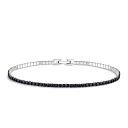 Браслет декоративный из серебра с фианитом