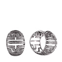 Серьги из белого золота с бриллиантами