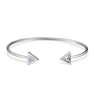 Браслет декоративный из белого золота с бриллиантами