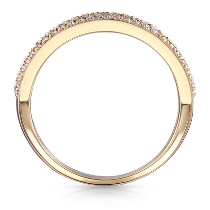 Кольцо из желтого золота с бриллиантами