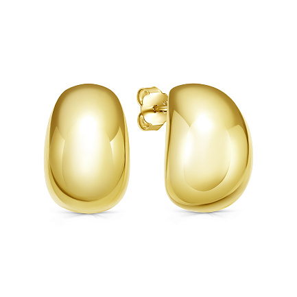 Серьги с английским замком из серебра