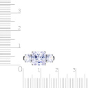 Кольцо из серебра с фианитом