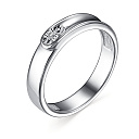 Кольцо из серебра с бриллиантом