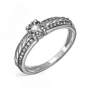 Кольцо из белого золота с бриллиантами