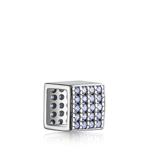 Подвеска из серебра с фианитом