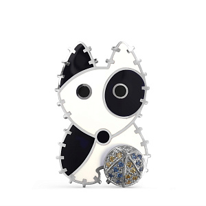 Подвеска из серебра с фианитами