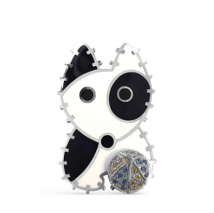 Подвеска из серебра с фианитом