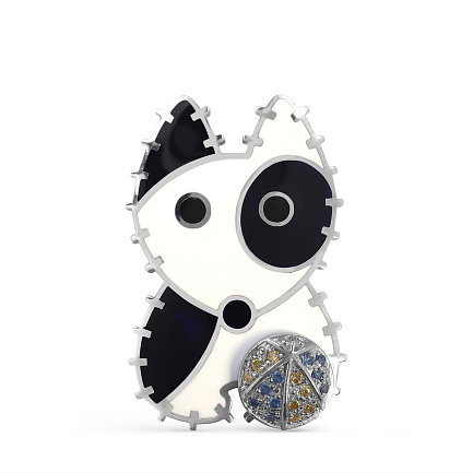 Подвеска из серебра с фианитами